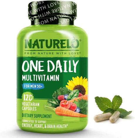 NATURELO - Naturelo One Daily Multivitamin for Men 50+ 120 Capsulas - The Red Vitamin MX - Suplementos Alimenticios - {{ shop.shopifyCountryName }}