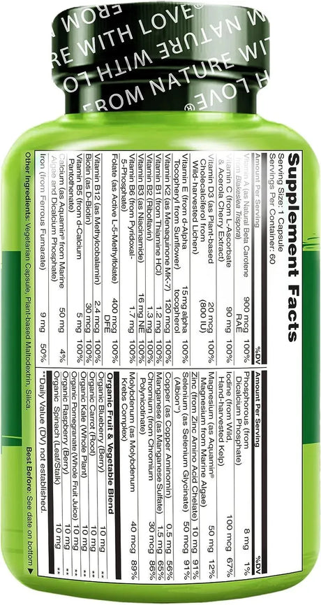NATURELO - Naturelo One Daily Multivitamin for Women 60 Capsulas - The Red Vitamin MX - Suplementos Alimenticios - {{ shop.shopifyCountryName }}