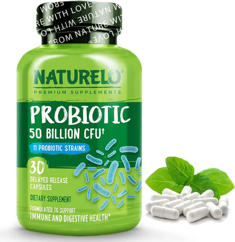 NATURELO - Naturelo Probiotics 50 Billion CFU 30 Capsulas - The Red Vitamin MX - Suplementos Alimenticios - {{ shop.shopifyCountryName }}