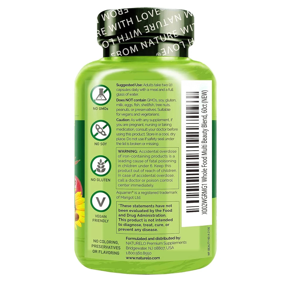 NATURELO - Naturelo Whole Food Multivitamin Beauty Blend 60 Capsulas - The Red Vitamin MX - Suplementos Alimenticios - {{ shop.shopifyCountryName }}