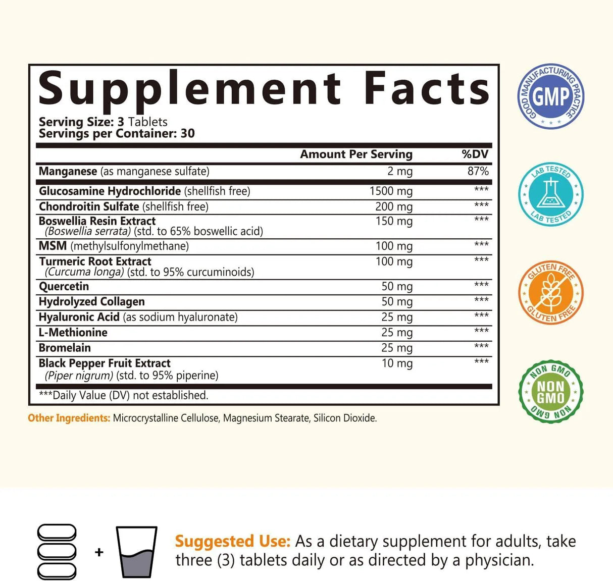 NATUREMYST - NatureMyst Glucosamine Chondroitin & MSM 90 Tabletas - The Red Vitamin MX - Suplementos Alimenticios - {{ shop.shopifyCountryName }}