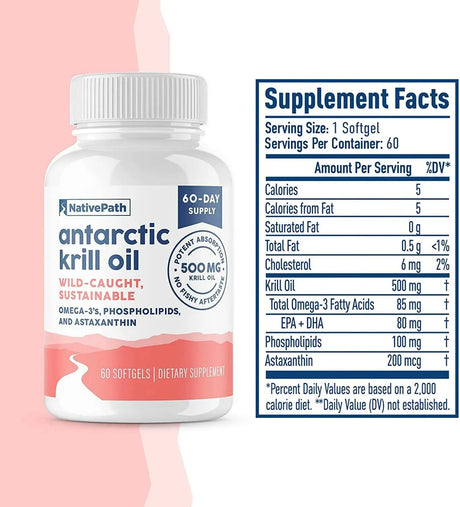 NATUREPATH - NativePath Antarctic Krill Oil 500Mg. 60 Capsulas Blandas - The Red Vitamin MX - Suplementos Alimenticios - {{ shop.shopifyCountryName }}