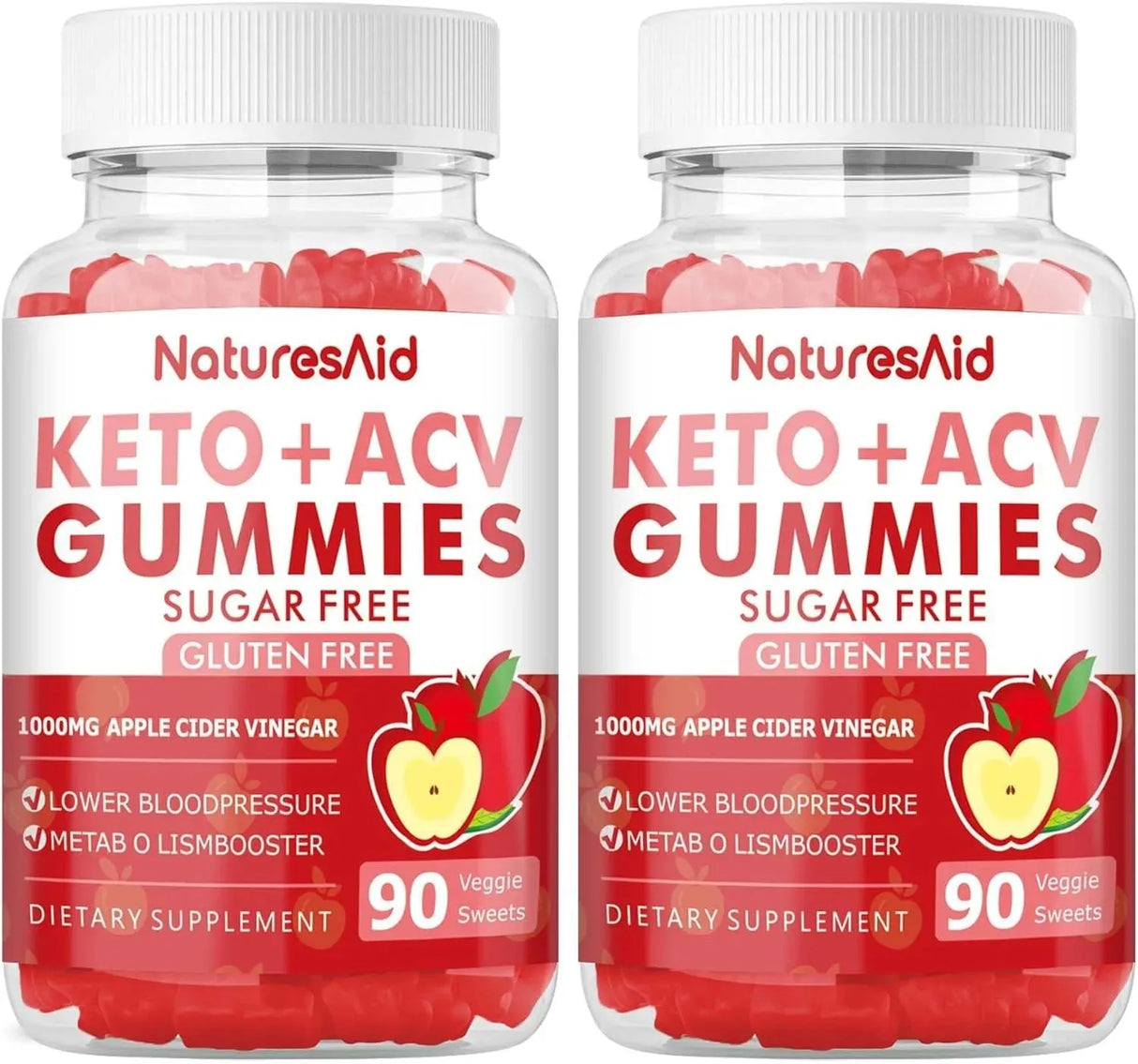 NATURES AID - Natures Aid Keto Acv Gummies 90 Gomitas 2 Pack - The Red Vitamin MX - Suplementos Alimenticios - {{ shop.shopifyCountryName }}