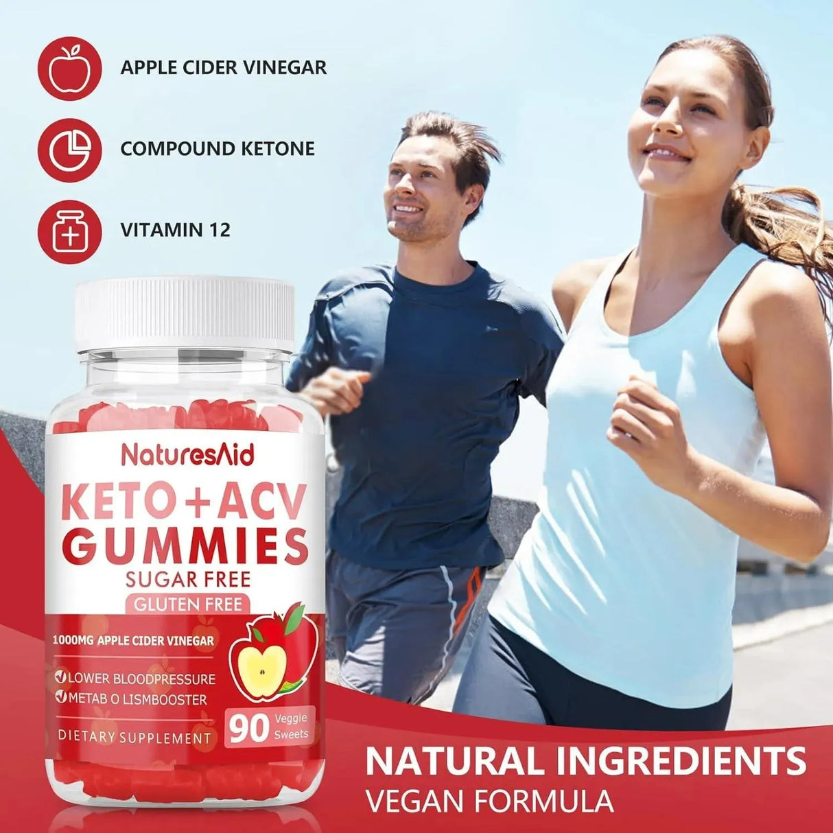 NATURES AID - Natures Aid Keto Acv Gummies 90 Gomitas 2 Pack - The Red Vitamin MX - Suplementos Alimenticios - {{ shop.shopifyCountryName }}