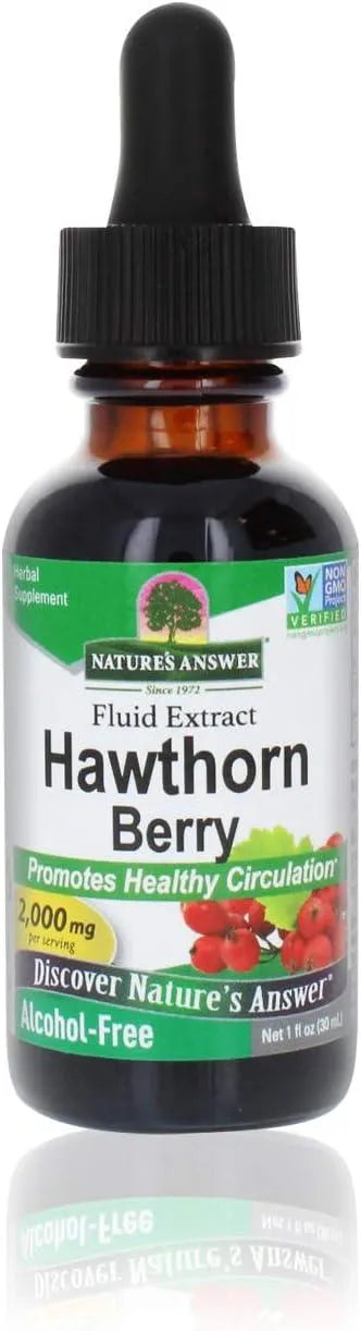 NATURE´S ANSWER - Nature's Answer Alcohol-Free Hawthorn Berries 2000Mg. 1 Oz. - The Red Vitamin MX - Suplementos Alimenticios - {{ shop.shopifyCountryName }}