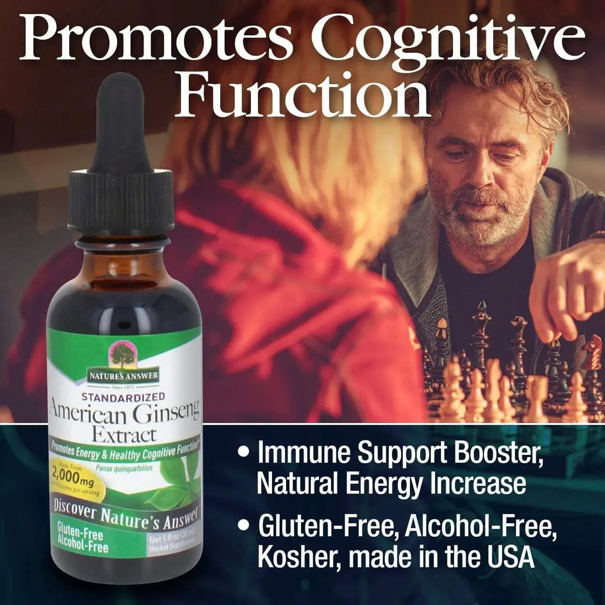 NATURE´S ANSWER - Nature's Answer Ginseng American Root 1 Fl.Oz. - The Red Vitamin MX - Suplementos Alimenticios - {{ shop.shopifyCountryName }}