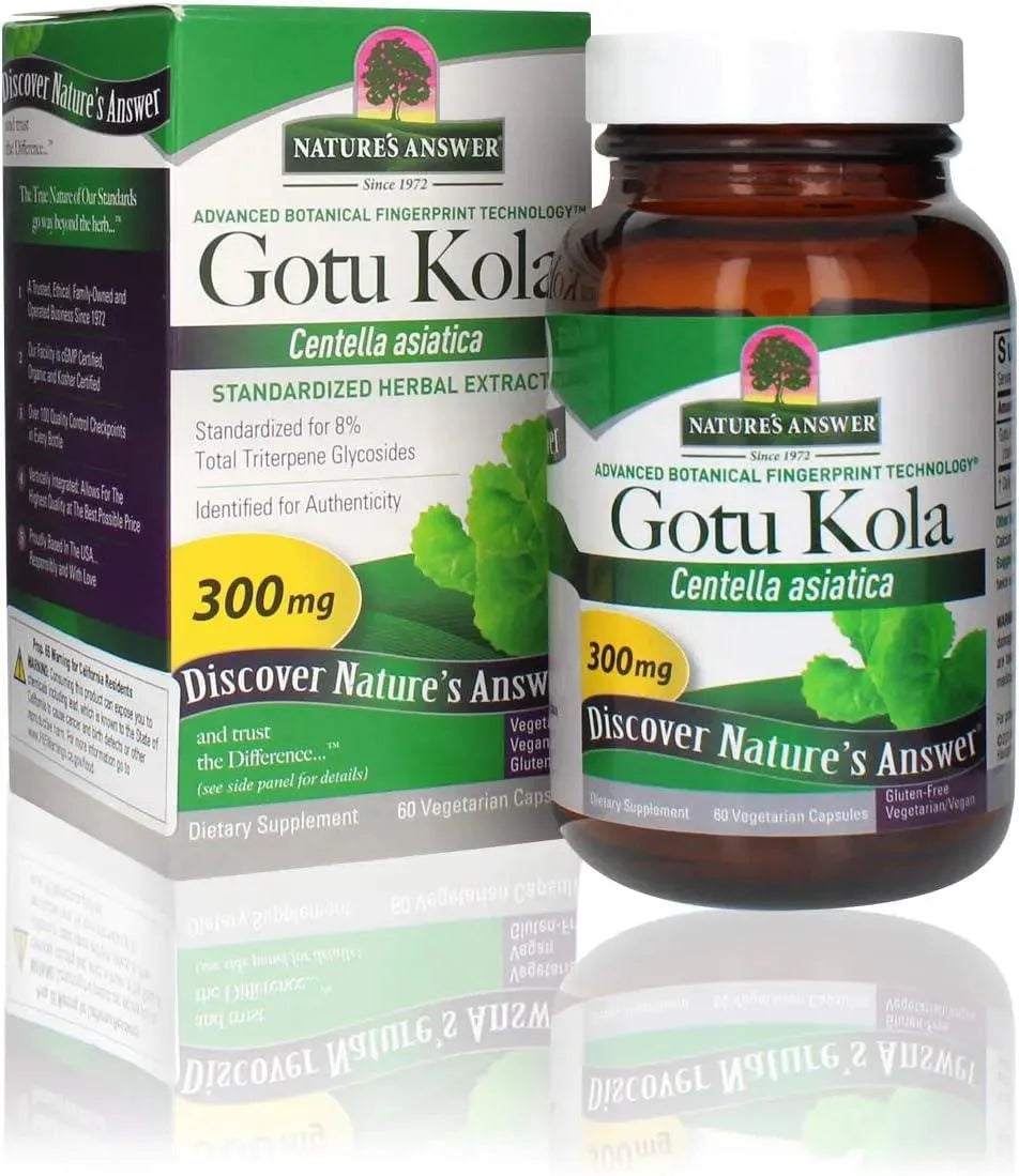 NATURE´S ANSWER - Nature's Answer Gotu Kola 60 Capsulas - The Red Vitamin MX - Suplementos Alimenticios - {{ shop.shopifyCountryName }}