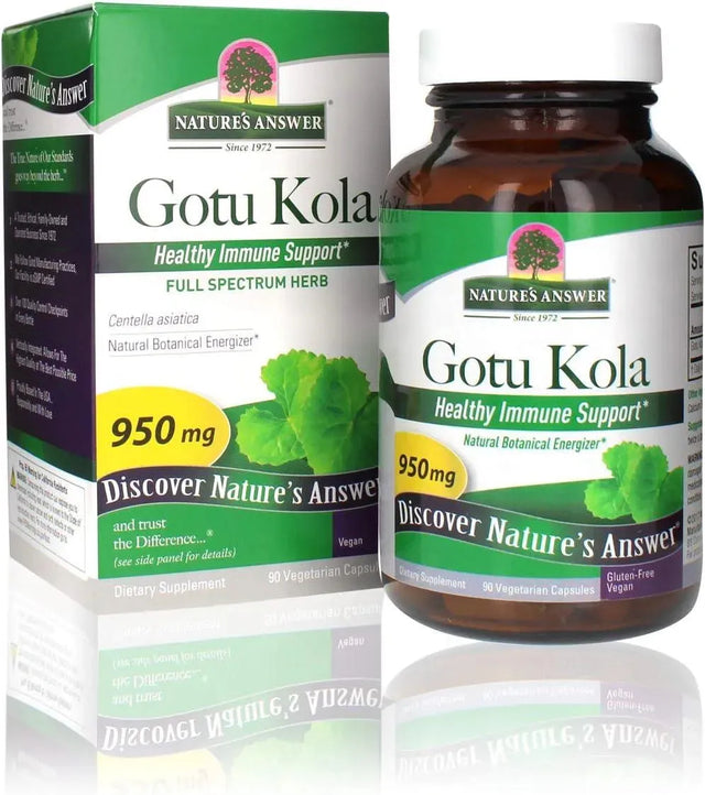 NATURE´S ANSWER - Nature's Answer Gotu-Kola 90 Capsulas - The Red Vitamin MX - Suplementos Alimenticios - {{ shop.shopifyCountryName }}