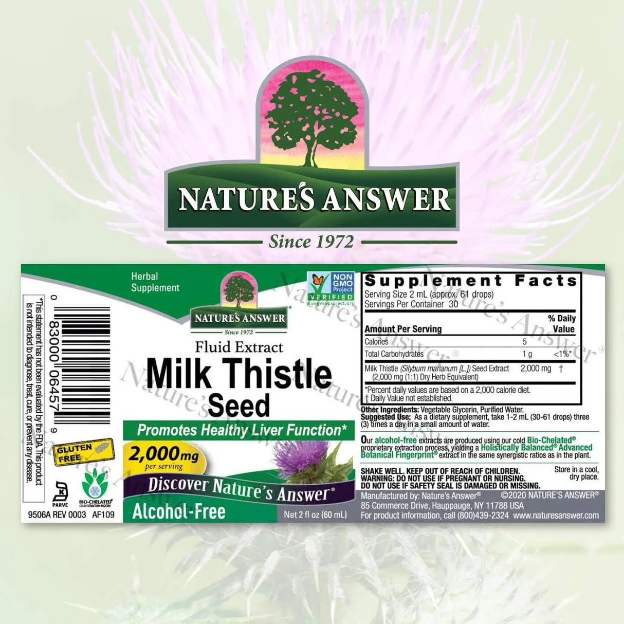 NATURE´S ANSWER - Nature's Answer Milk Thistle Extract 2000Mg. 60Ml. - The Red Vitamin MX - Suplementos Alimenticios - {{ shop.shopifyCountryName }}