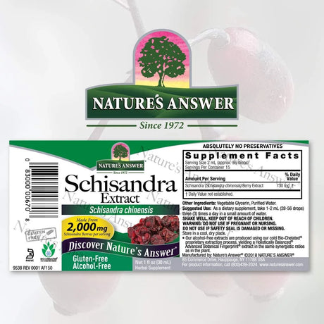 NATURE´S ANSWER - Nature's Answer Schisandra Berry 30Ml. - The Red Vitamin MX - Suplementos Alimenticios - {{ shop.shopifyCountryName }}