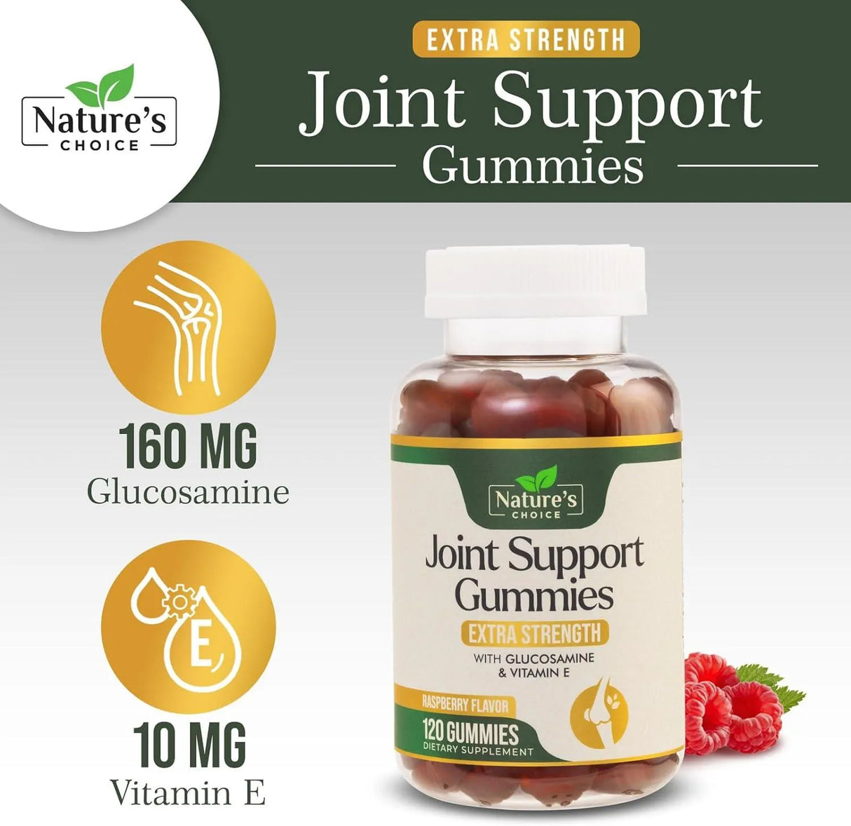 NATURES CHOICE - Nature's Choice Joint Support Gummies Extra Strength Glucosamine 120 Gomitas - The Red Vitamin MX - Suplementos Alimenticios - {{ shop.shopifyCountryName }}