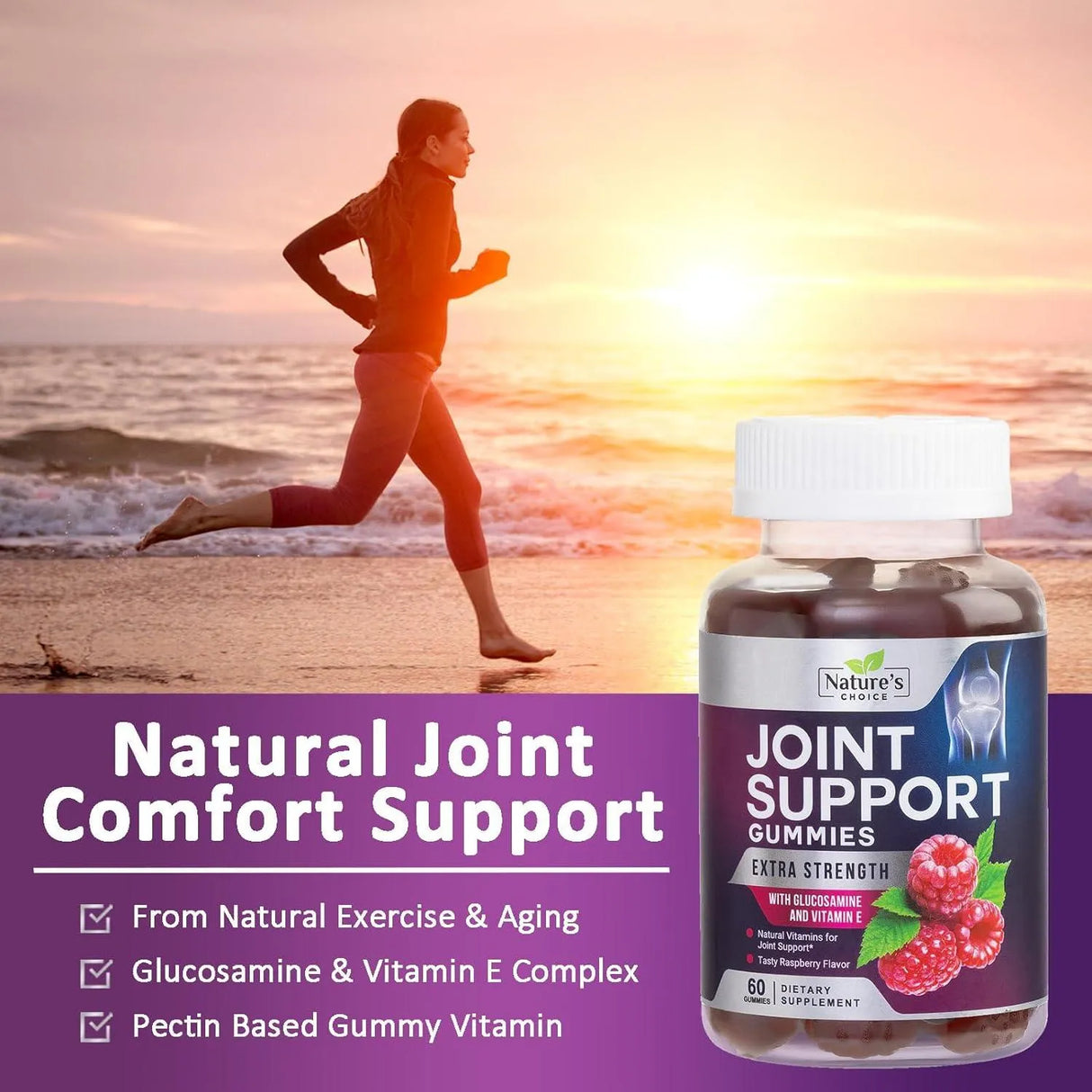 NATURES CHOICE - Nature's Choice Joint Support Gummies Extra Strength Glucosamine 60 Gomitas - The Red Vitamin MX - Suplementos Alimenticios - {{ shop.shopifyCountryName }}