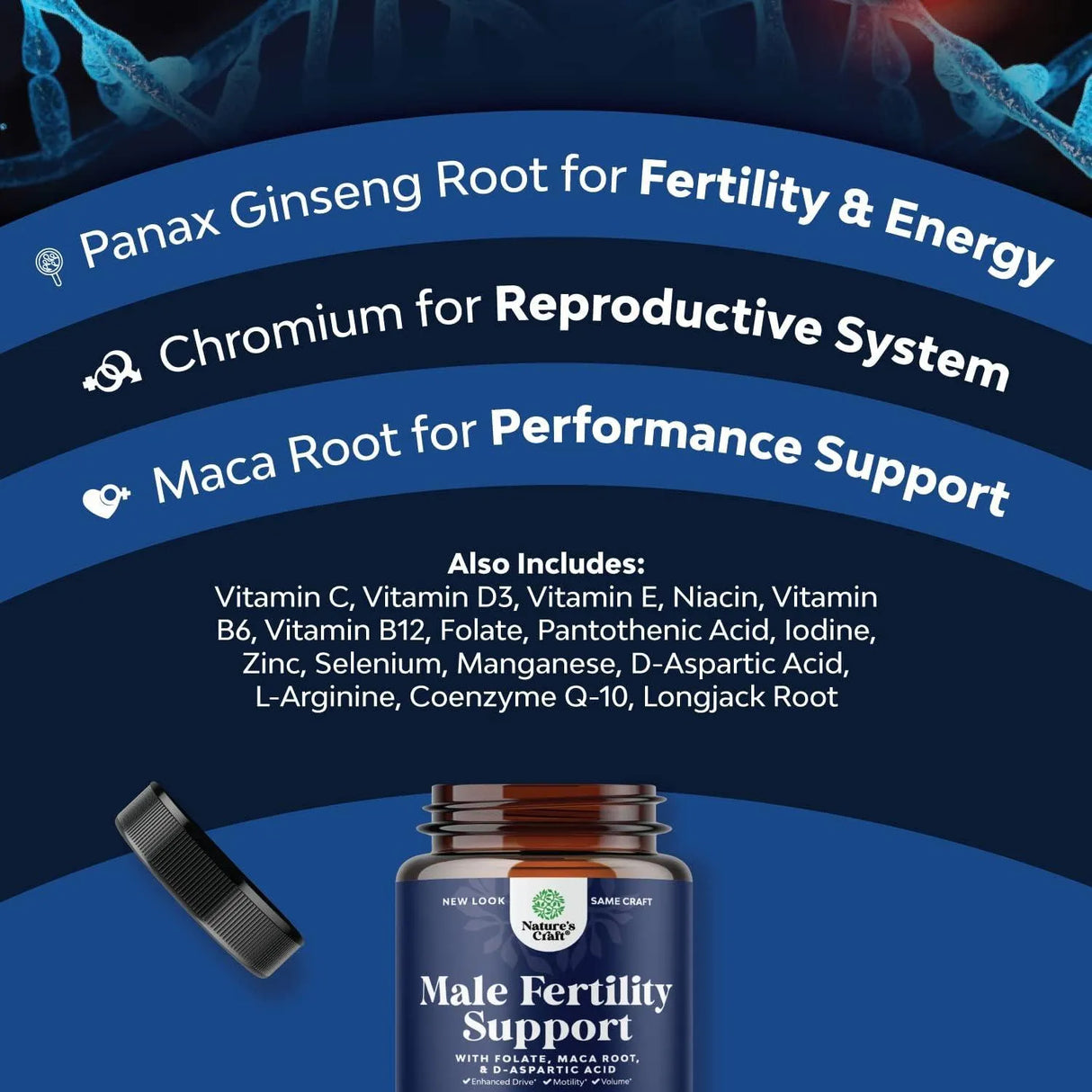 NATURES CRAFT - Nature's Craft Male Fertility Support - The Red Vitamin MX - Suplementos Alimenticios - {{ shop.shopifyCountryName }}