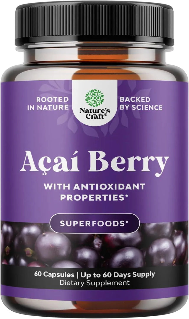 NATURES CRAFT - Natures Craft Acai Berry 60 Capsulas - The Red Vitamin MX - Suplementos Alimenticios - {{ shop.shopifyCountryName }}