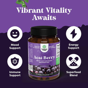 NATURES CRAFT - Natures Craft Acai Berry 60 Capsulas - The Red Vitamin MX - Suplementos Alimenticios - {{ shop.shopifyCountryName }}