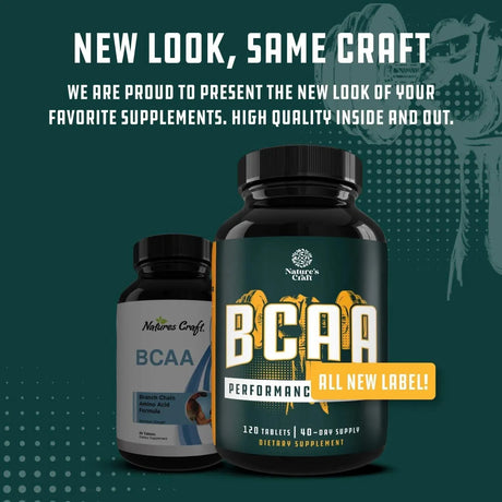 NATURES CRAFT - Natures Craft Branch Chain Amino Acids 120 Tabletas - The Red Vitamin MX - Suplementos Alimenticios - {{ shop.shopifyCountryName }}