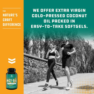 NATURES CRAFT - Natures Craft C8 MCT Coconut Oil Softgels 120 Capsulas Blandas - The Red Vitamin MX - Suplementos Alimenticios - {{ shop.shopifyCountryName }}