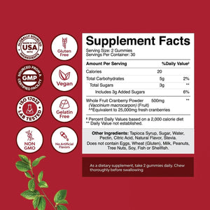 NATURES CRAFT - Natures Craft Cranberry Gummies 500Mg. 60 Gomitas - The Red Vitamin MX - Suplementos Alimenticios - {{ shop.shopifyCountryName }}