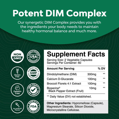 NATURES CRAFT - Natures Craft DIM Complex 120 Capsulas - The Red Vitamin MX - Suplementos Alimenticios - {{ shop.shopifyCountryName }}