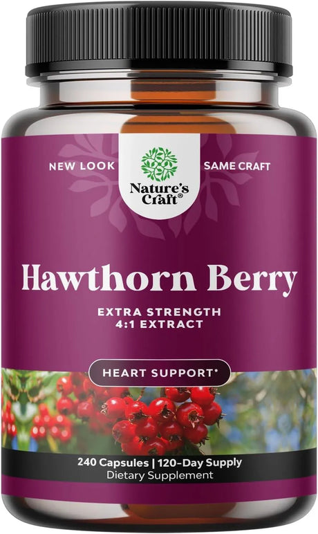 NATURES CRAFT - Natures Craft Extra Strength Hawthorn Berry Capsules 1330Mg. 240 Capsulas - The Red Vitamin MX - Suplementos Alimenticios - {{ shop.shopifyCountryName }}