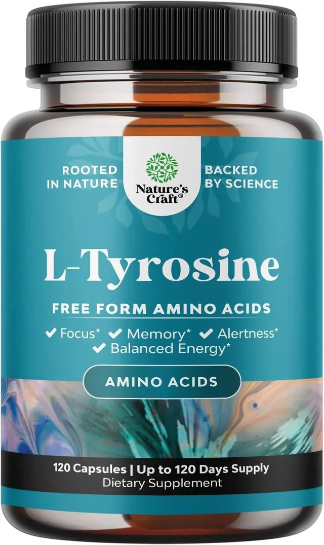 NATURES CRAFT - Natures Craft Free Form L Tyrosine 500Mg. 120 Capsulas - The Red Vitamin MX - Suplementos Alimenticios - {{ shop.shopifyCountryName }}