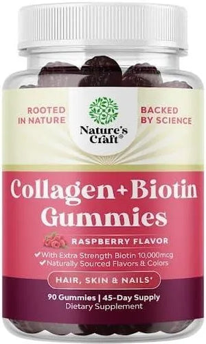 NATURES CRAFT - Natures Craft Hair Skin and Nails Gummies Biotin and Collagen 90 Gomitas - The Red Vitamin MX - Suplementos Alimenticios - {{ shop.shopifyCountryName }}