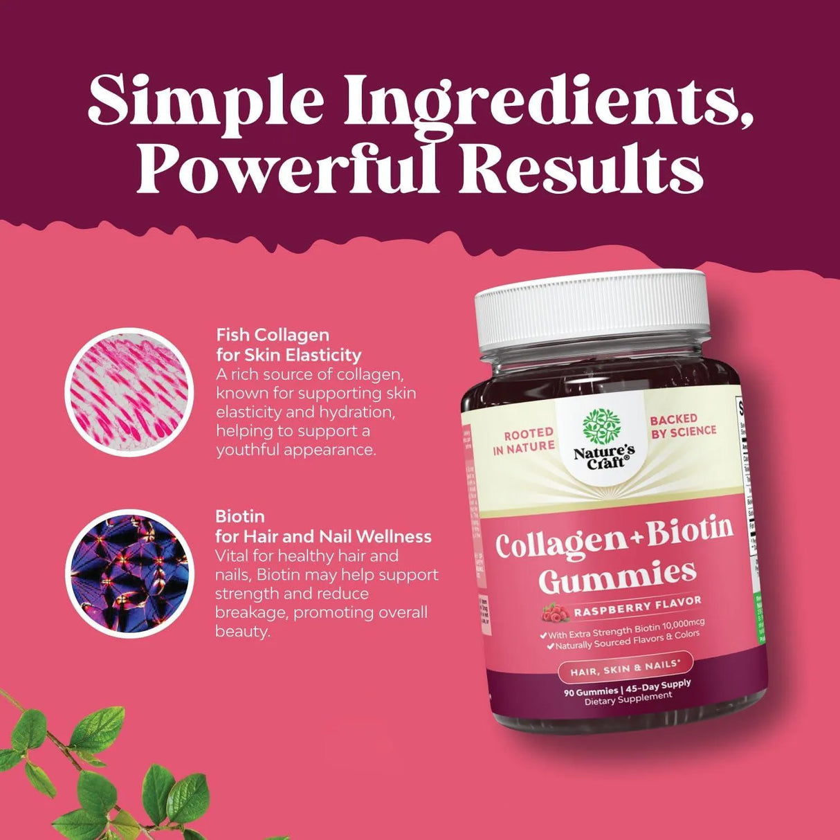 NATURES CRAFT - Natures Craft Hair Skin and Nails Gummies Biotin and Collagen 90 Gomitas - The Red Vitamin MX - Suplementos Alimenticios - {{ shop.shopifyCountryName }}