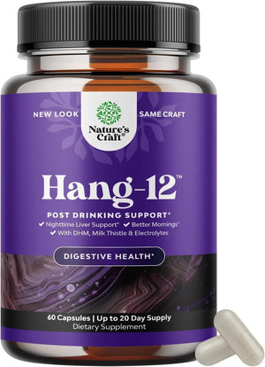 NATURES CRAFT - Natures Craft Hang-12 Nighttime Liver Detox & Hydration 60 Capsulas - The Red Vitamin MX - Suplementos Alimenticios - {{ shop.shopifyCountryName }}