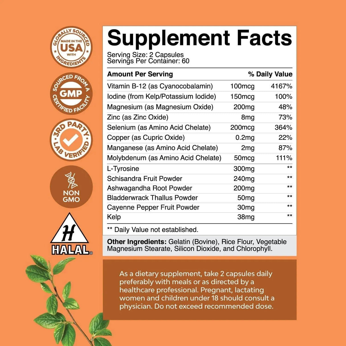 NATURES CRAFT - Natures Craft Herbal Adrenal and Thyroid Support Complex 120 Capsulas - The Red Vitamin MX - Suplementos Alimenticios - {{ shop.shopifyCountryName }}