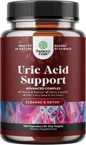 NATURES CRAFT - Natures Craft Herbal Uric Acid Cleanse and Detox 120 Capsulas - The Red Vitamin MX - Suplementos Alimenticios - {{ shop.shopifyCountryName }}