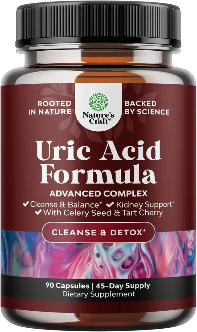 NATURES CRAFT - Natures Craft Herbal Uric Acid Cleanse and Detox 90 Capsulas - The Red Vitamin MX - Suplementos Alimenticios - {{ shop.shopifyCountryName }}