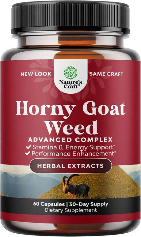 NATURES CRAFT - Natures Craft Horny Goat Weed 60 Capsulas - The Red Vitamin MX - Suplementos Alimenticios - {{ shop.shopifyCountryName }}