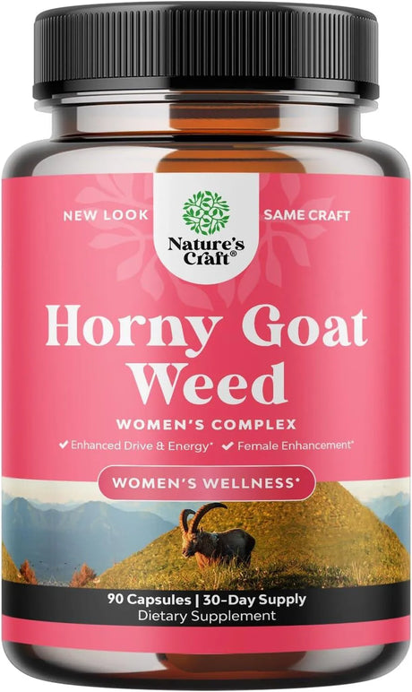 NATURES CRAFT - Natures Craft Horny Goat Weed for Women Complex 90 Capsulas - The Red Vitamin MX - Suplementos Alimenticios - {{ shop.shopifyCountryName }}