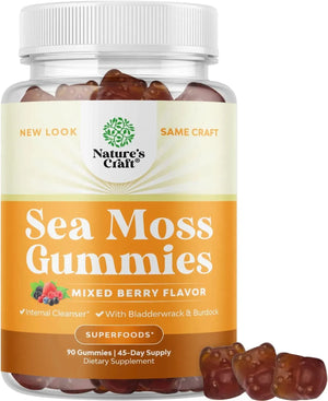 NATURES CRAFT - Natures Craft Irish Sea Moss Gummies 90 Gomitas - The Red Vitamin MX - Suplementos Alimenticios - {{ shop.shopifyCountryName }}