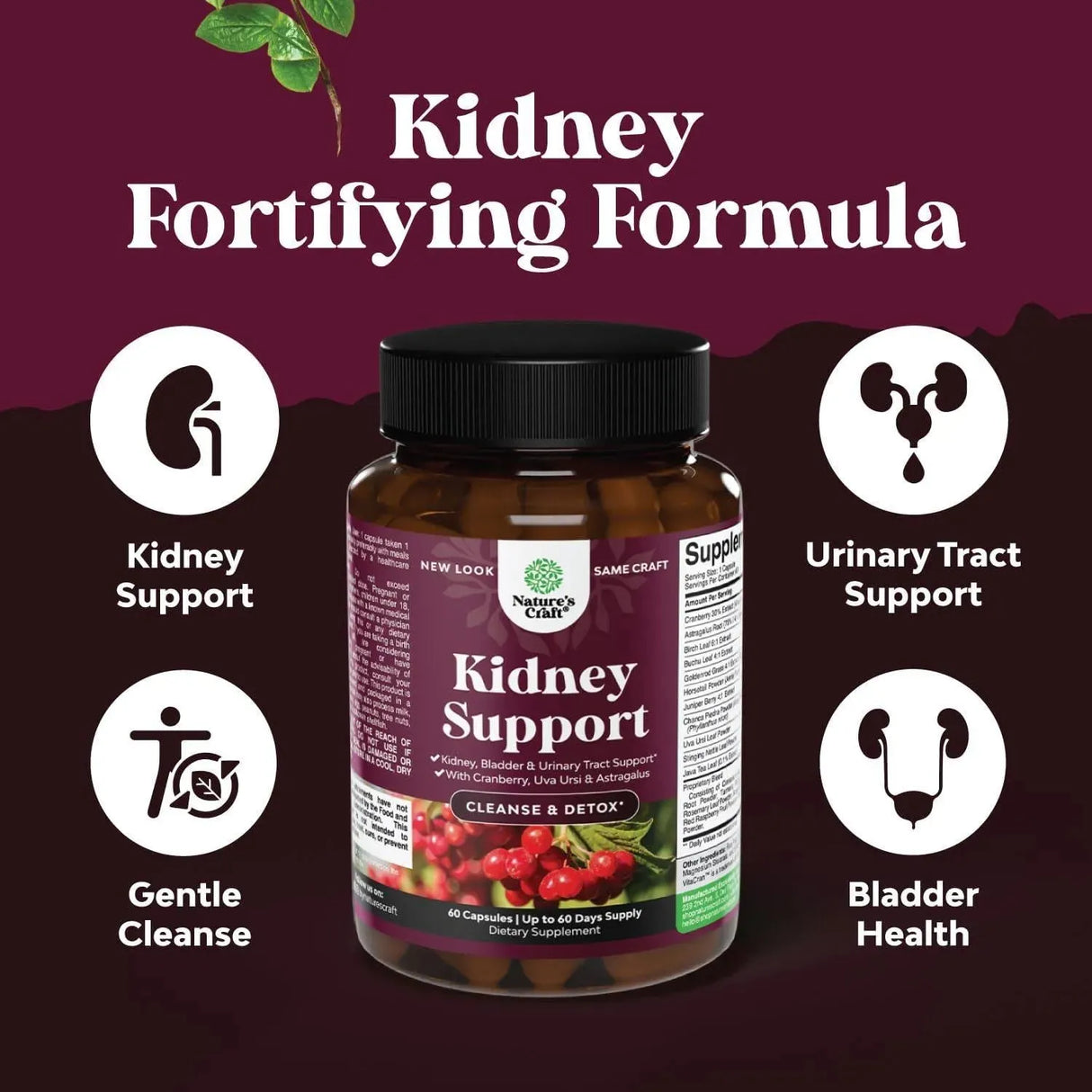 NATURES CRAFT - Natures Craft Kidney Support 60 Capsulas - The Red Vitamin MX - Suplementos Alimenticios - {{ shop.shopifyCountryName }}