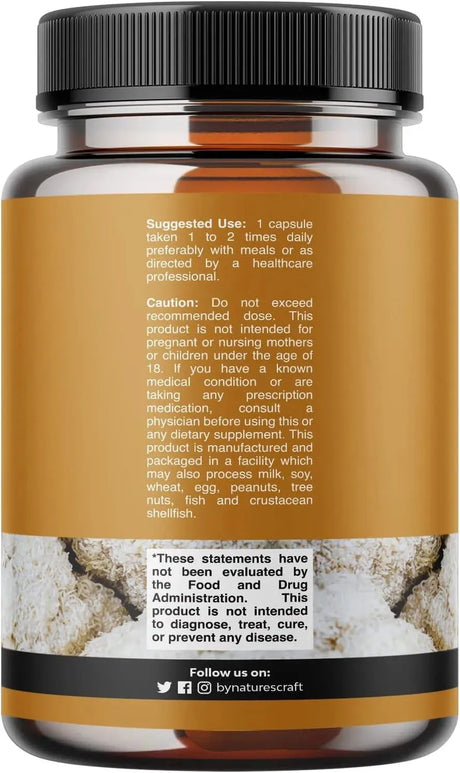 NATURES CRAFT - Natures Craft Lion's Mane Mushroom Supplement 30 Capsulas - The Red Vitamin MX - Suplementos Alimenticios - {{ shop.shopifyCountryName }}