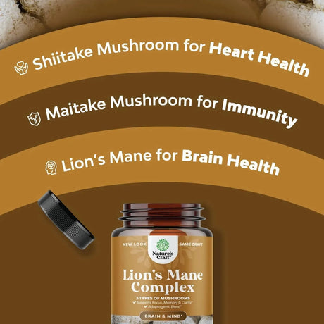 NATURES CRAFT - Natures Craft Lion's Mane Mushroom Supplement 30 Capsulas - The Red Vitamin MX - Suplementos Alimenticios - {{ shop.shopifyCountryName }}