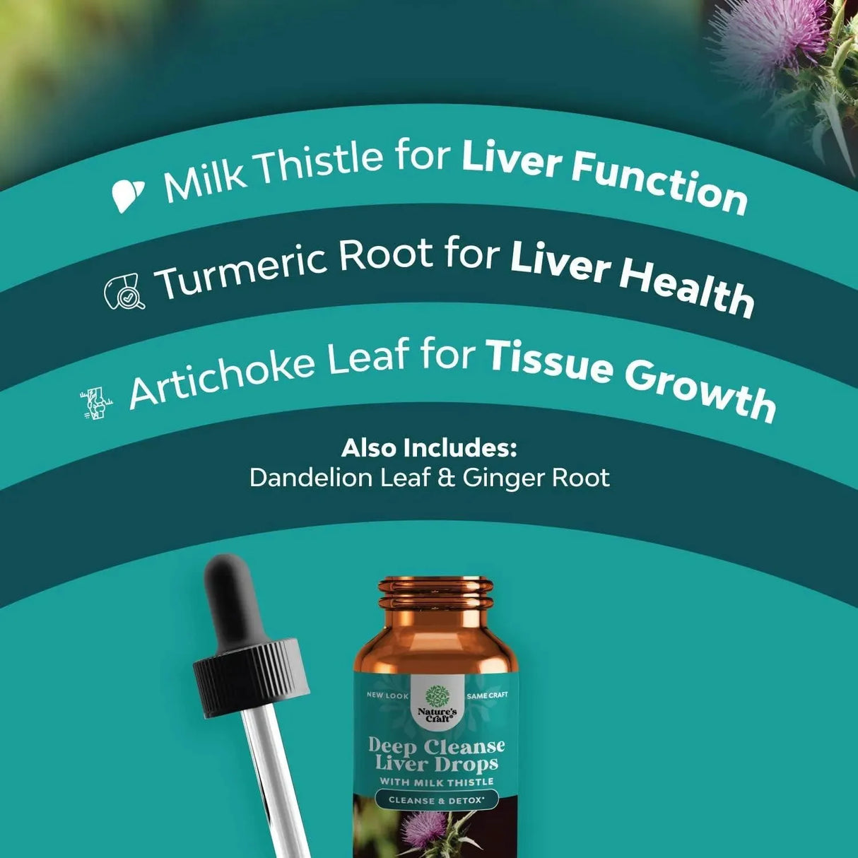 NATURES CRAFT - Natures Craft Liver Support Milk Thistle Tincture 60Ml. - The Red Vitamin MX - Suplementos Alimenticios - {{ shop.shopifyCountryName }}