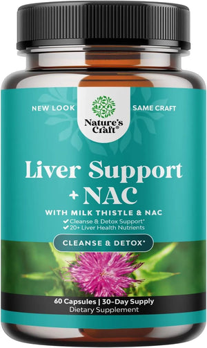 NATURES CRAFT - Natures Craft Liver Support Supplement with NAC 60 Capsulas - The Red Vitamin MX - Suplementos Alimenticios - {{ shop.shopifyCountryName }}