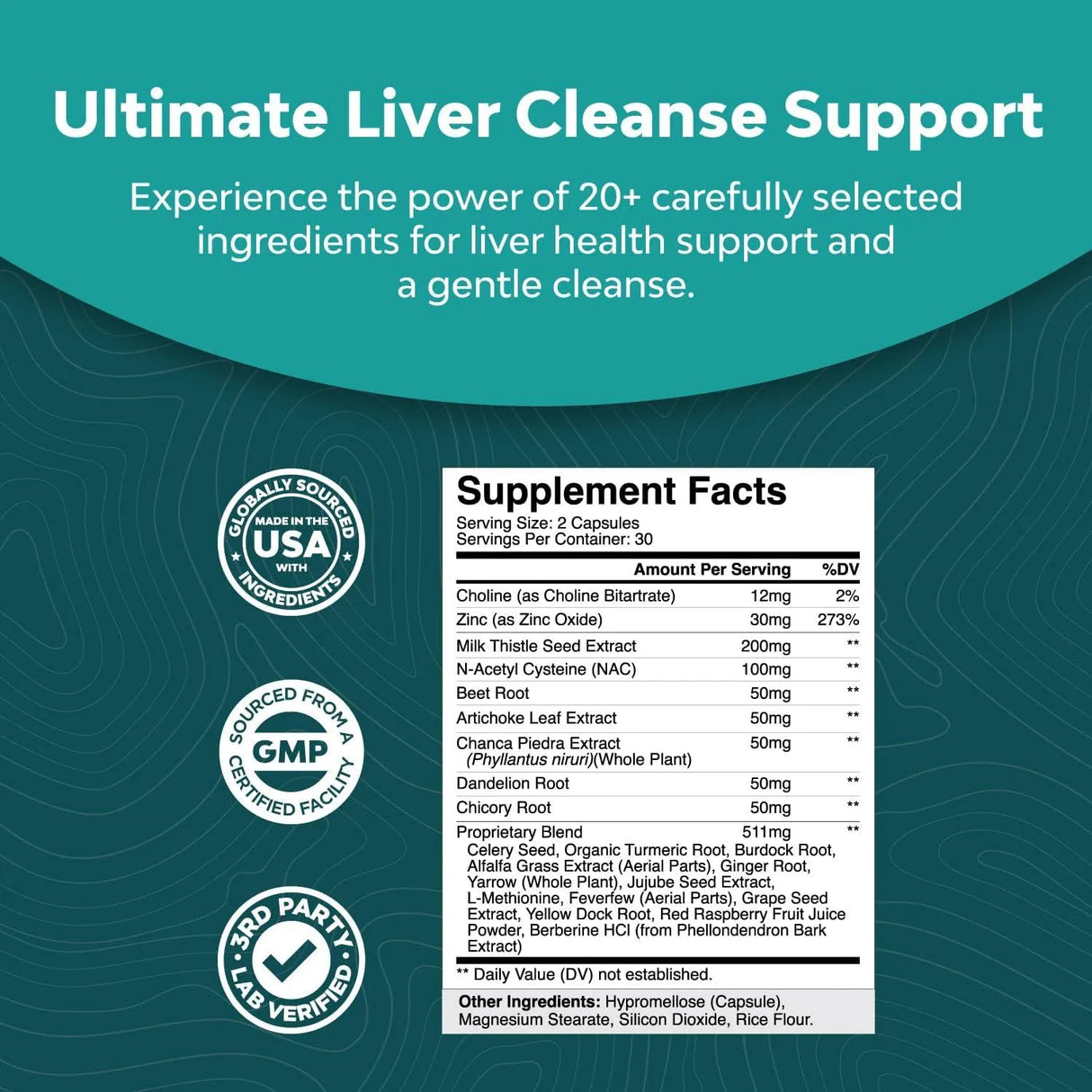 NATURES CRAFT - Natures Craft Liver Support Supplement with NAC 60 Capsulas - The Red Vitamin MX - Suplementos Alimenticios - {{ shop.shopifyCountryName }}