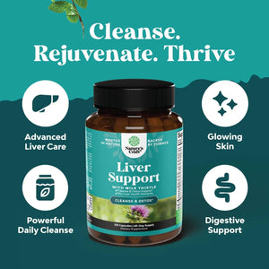 NATURES CRAFT - Natures Craft Liver Support with Milk Thistle Cleanse Detox & Repair 120 Capsulas - The Red Vitamin MX - Suplementos Alimenticios - {{ shop.shopifyCountryName }}