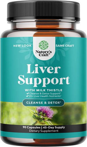 NATURES CRAFT - Natures Craft Liver Support with Milk Thistle Cleanse Detox & Repair 90 Capsulas - The Red Vitamin MX - Suplementos Alimenticios - {{ shop.shopifyCountryName }}