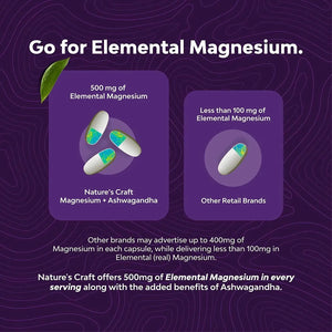 NATURES CRAFT - Natures Craft Magnesium Glycinate with Ashwagandha Root 90 Tabletas - The Red Vitamin MX - Suplementos Alimenticios - {{ shop.shopifyCountryName }}