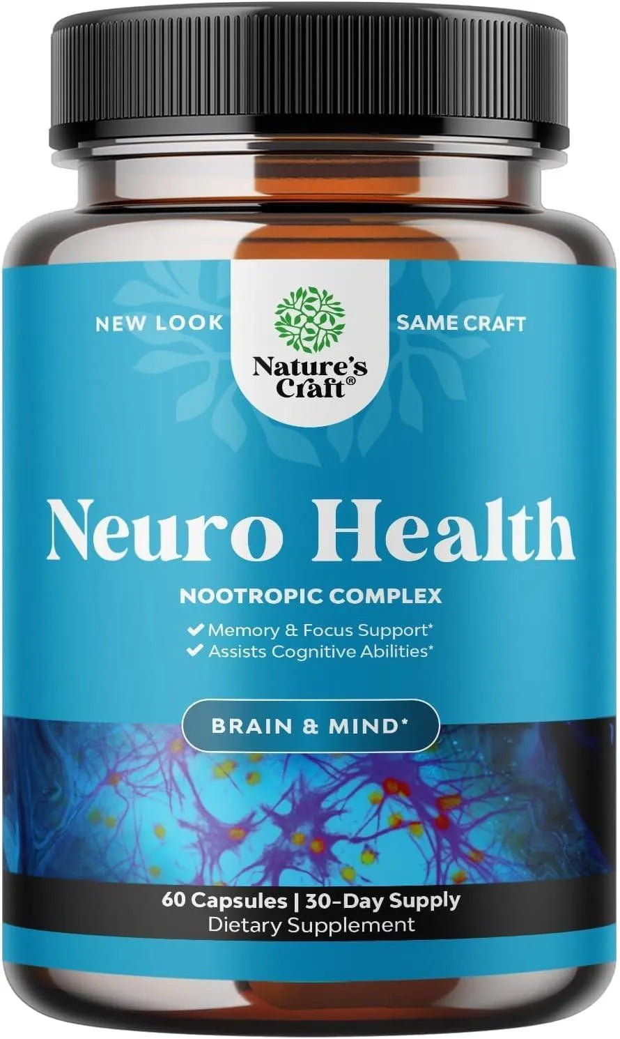 NATURES CRAFT - Natures Craft Neuro Health Nootropics Brain Support 90 Capsulas - The Red Vitamin MX - Suplementos Alimenticios - {{ shop.shopifyCountryName }}