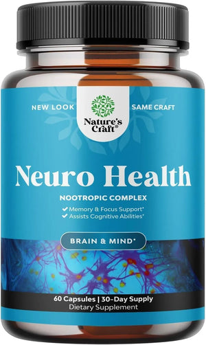 NATURES CRAFT - Natures Craft Neuro Health Nootropics Brain Support 90 Capsulas - The Red Vitamin MX - Suplementos Alimenticios - {{ shop.shopifyCountryName }}