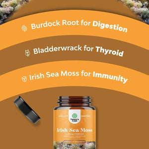 NATURES CRAFT - Natures Craft Organic Irish Sea Moss 90 Capsulas - The Red Vitamin MX - Suplementos Alimenticios - {{ shop.shopifyCountryName }}