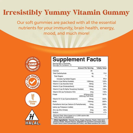 NATURES CRAFT - Natures Craft Potent Daily Multivitamin 30 Gomitas - The Red Vitamin MX - Suplementos Alimenticios - {{ shop.shopifyCountryName }}