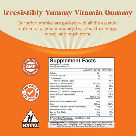 NATURES CRAFT - Natures Craft Potent Daily Multivitamin 90 Gomitas - The Red Vitamin MX - Suplementos Alimenticios - {{ shop.shopifyCountryName }}