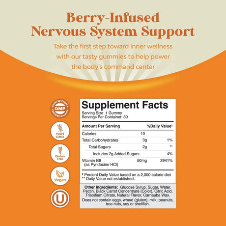 NATURES CRAFT - Natures Craft Potent Vitamin B6 Gummies 30 Gomitas - The Red Vitamin MX - Suplementos Alimenticios - {{ shop.shopifyCountryName }}