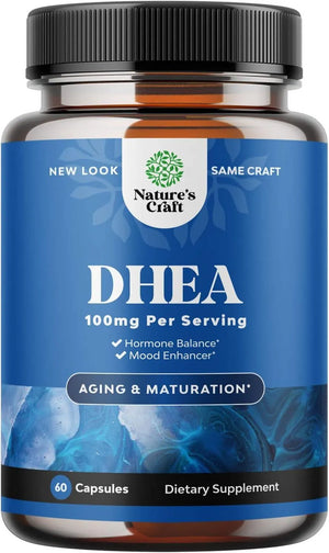 NATURES CRAFT - Natures Craft Pure DHEA Supplement 100Mg. 60 Capsulas - The Red Vitamin MX - Suplementos Alimenticios - {{ shop.shopifyCountryName }}